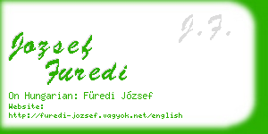 jozsef furedi business card