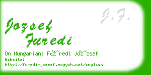 jozsef furedi business card